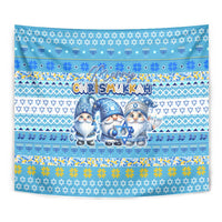 Merry Chrismukkah Tapestry Jewish Christmas Gnomes and Menorahs - Wonder Print Shop