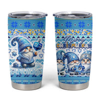Merry Chrismukkah Tumbler Cup Jewish Christmas Gnomes and Menorahs - Wonder Print Shop