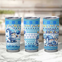 Merry Chrismukkah Tumbler Cup Jewish Christmas Gnomes and Menorahs - Wonder Print Shop