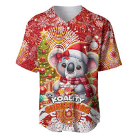 Koality Christmas Baseball Jersey Cute Aussie Koala Holiday - Wonder Print Shop