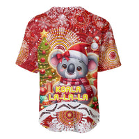 Koality Christmas Baseball Jersey Cute Aussie Koala Holiday - Wonder Print Shop