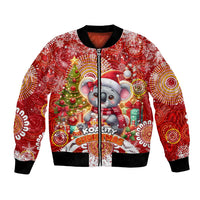 Koality Christmas Bomber Jacket Cute Aussie Koala Holiday - Wonder Print Shop
