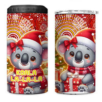 Koality Christmas 4 in 1 Can Cooler Tumbler Cute Aussie Koala Holiday - Wonder Print Shop