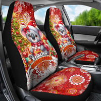 Koality Christmas Car Seat Cover Cute Aussie Koala Holiday - Wonder Print Shop