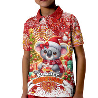 Koality Christmas Kid Polo Shirt Cute Aussie Koala Holiday - Wonder Print Shop