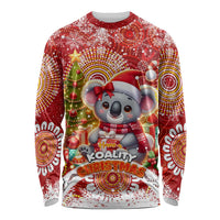 Koality Christmas Long Sleeve Shirt Cute Aussie Koala Holiday - Wonder Print Shop