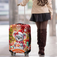 Koality Christmas Luggage Cover Cute Aussie Koala Holiday - Wonder Print Shop