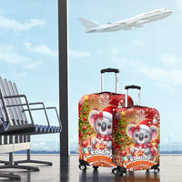 Koality Christmas Luggage Cover Cute Aussie Koala Holiday - Wonder Print Shop