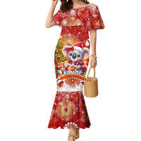 Koality Christmas Mermaid Dress Cute Aussie Koala Holiday - Wonder Print Shop