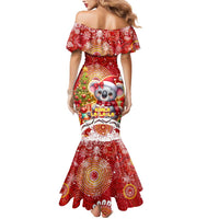 Koality Christmas Mermaid Dress Cute Aussie Koala Holiday - Wonder Print Shop