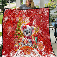 Koality Christmas Quilt Cute Aussie Koala Holiday - Wonder Print Shop