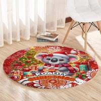 Koality Christmas Round Carpet Cute Aussie Koala Holiday - Wonder Print Shop