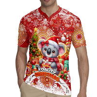 Koality Christmas Rugby Jersey Cute Aussie Koala Holiday - Wonder Print Shop