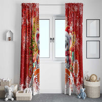 Koality Christmas Window Curtain Cute Aussie Koala Holiday - Wonder Print Shop