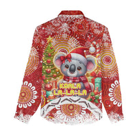 Koality Christmas Women Casual Shirt Cute Aussie Koala Holiday - Wonder Print Shop