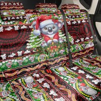 Koala Christmas Back Car Seat Cover Australia Aboriginal Cute Santa Koalas - Wonder Print Shop