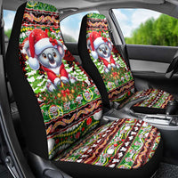Koala Christmas Car Seat Cover Australia Aboriginal Cute Santa Koalas - Wonder Print Shop
