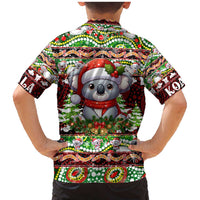 Koala Christmas Family Matching Mermaid Dress and Hawaiian Shirt Australia Aboriginal Cute Santa Koalas - Wonder Print Shop