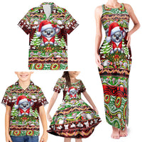 Koala Christmas Family Matching Tank Maxi Dress and Hawaiian Shirt Australia Aboriginal Cute Santa Koalas - Wonder Print Shop