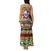 Koala Christmas Family Matching Tank Maxi Dress and Hawaiian Shirt Australia Aboriginal Cute Santa Koalas - Wonder Print Shop