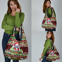 Koala Christmas Grocery Bag Australia Aboriginal Cute Santa Koalas - Wonder Print Shop