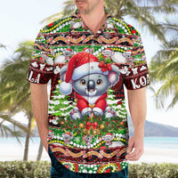 Koala Christmas Hawaiian Shirt Australia Aboriginal Cute Santa Koalas - Wonder Print Shop