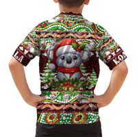 Koala Christmas Kid Hawaiian Shirt Australia Aboriginal Cute Santa Koalas - Wonder Print Shop