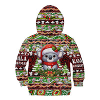 Koala Christmas Kid Hoodie Australia Aboriginal Cute Santa Koalas - Wonder Print Shop
