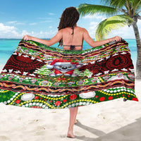 Koala Christmas Sarong Australia Aboriginal Cute Santa Koalas - Wonder Print Shop