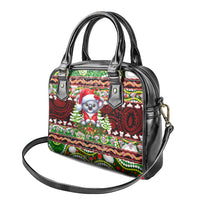 Koala Christmas Shoulder Handbag Australia Aboriginal Cute Santa Koalas - Wonder Print Shop