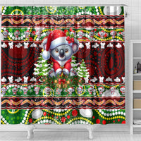 Koala Christmas Shower Curtain Australia Aboriginal Cute Santa Koalas - Wonder Print Shop