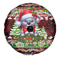 Koala Christmas Spare Tire Cover Australia Aboriginal Cute Santa Koalas - Wonder Print Shop