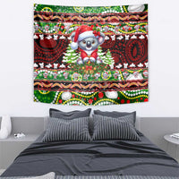 Koala Christmas Tapestry Australia Aboriginal Cute Santa Koalas - Wonder Print Shop