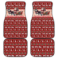 Dog Sled Christmas Car Mats Husky Sleigh Ride Design - Wonder Print Shop