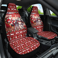 Dog Sled Christmas Car Seat Cover Husky Sleigh Ride Design - Wonder Print Shop