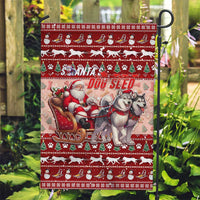 Dog Sled Christmas Garden Flag Husky Sleigh Ride Design - Wonder Print Shop