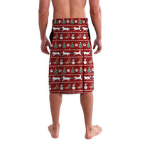 Dog Sled Christmas Lavalava Husky Sleigh Ride Design - Wonder Print Shop