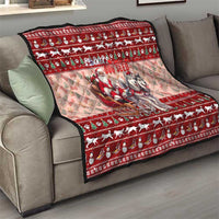 Dog Sled Christmas Quilt Husky Sleigh Ride Design - Wonder Print Shop