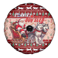 Dog Sled Christmas Spare Tire Cover Husky Sleigh Ride Design - Wonder Print Shop