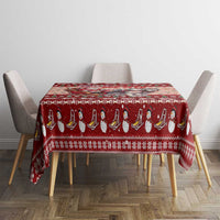 Dog Sled Christmas Tablecloth Husky Sleigh Ride Design - Wonder Print Shop