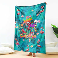 Tropical Flamingo Christmas Blanket Shaka Shaka Will You Drink With Me - Wonder Print Shop