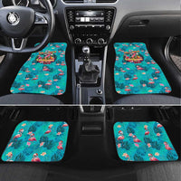 Tropical Flamingo Christmas Car Mats Shaka Shaka Will You Drink With Me - Wonder Print Shop
