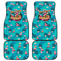 Tropical Flamingo Christmas Car Mats Shaka Shaka Will You Drink With Me - Wonder Print Shop