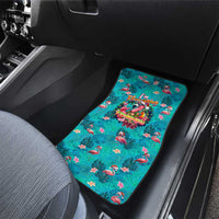 Tropical Flamingo Christmas Car Mats Shaka Shaka Will You Drink With Me - Wonder Print Shop