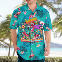 Tropical Flamingo Christmas Hawaiian Shirt Shaka Shaka Will You Drink With Me - Wonder Print Shop
