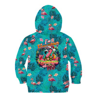 Tropical Flamingo Christmas Kid Hoodie Shaka Shaka Will You Drink With Me - Wonder Print Shop