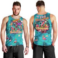 Tropical Flamingo Christmas Men Tank Top Shaka Shaka Will You Drink With Me - Wonder Print Shop