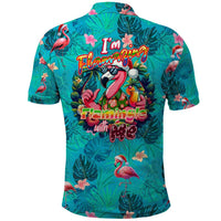 Tropical Flamingo Christmas Polo Shirt Shaka Shaka Will You Drink With Me - Wonder Print Shop