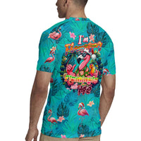 Tropical Flamingo Christmas Rugby Jersey Shaka Shaka Will You Drink With Me - Wonder Print Shop