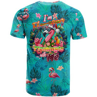 Tropical Flamingo Christmas T Shirt Shaka Shaka Will You Drink With Me - Wonder Print Shop